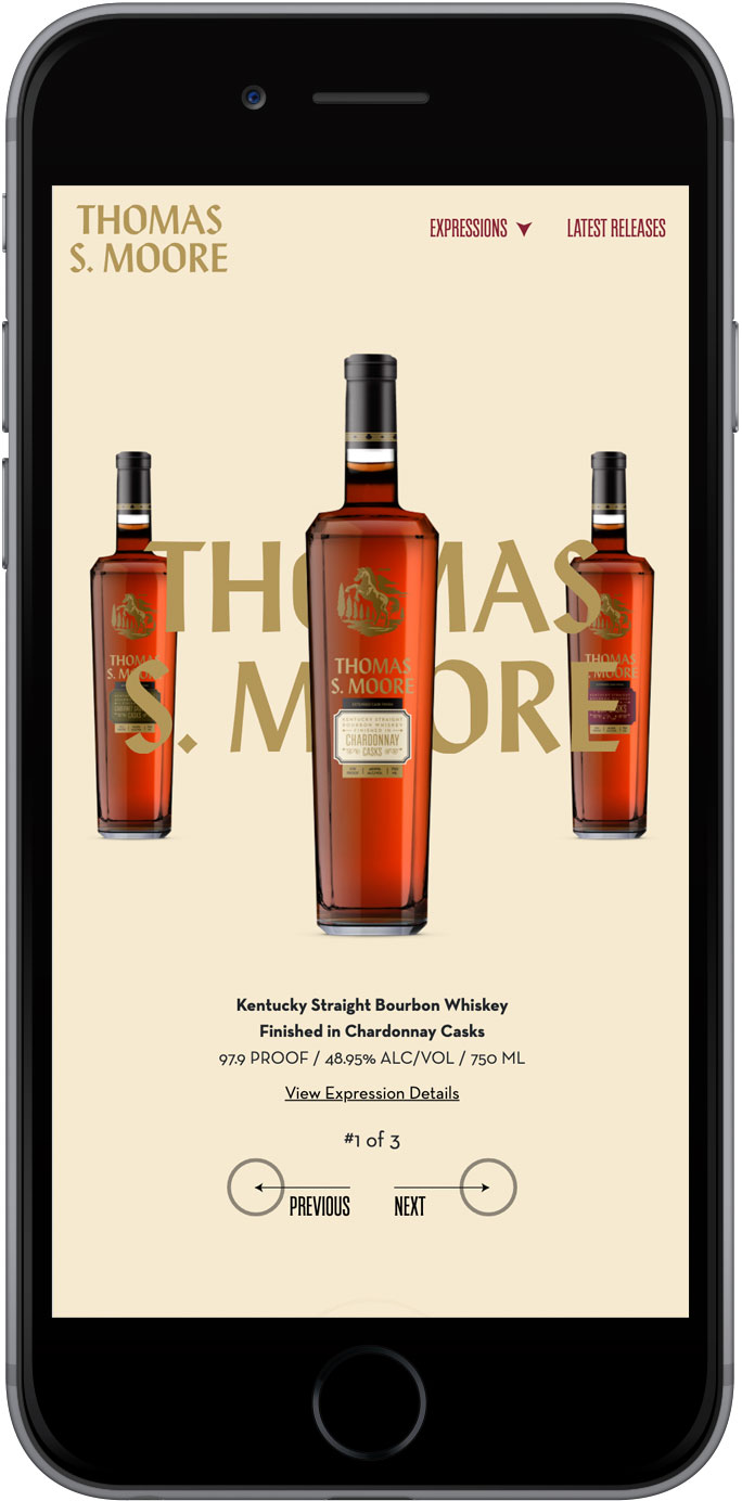 Thomas S. Moore home page mobile view 1