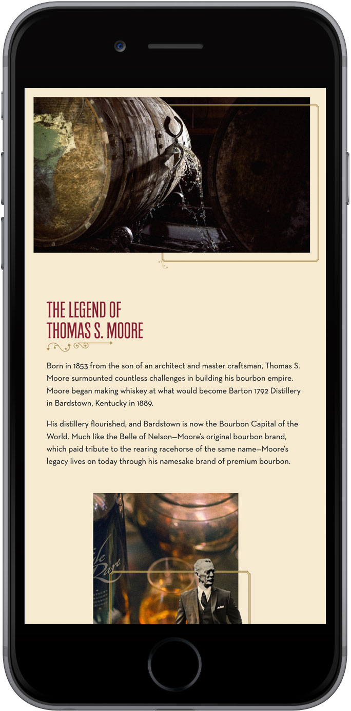 Thomas S. Moore home page mobile view 2