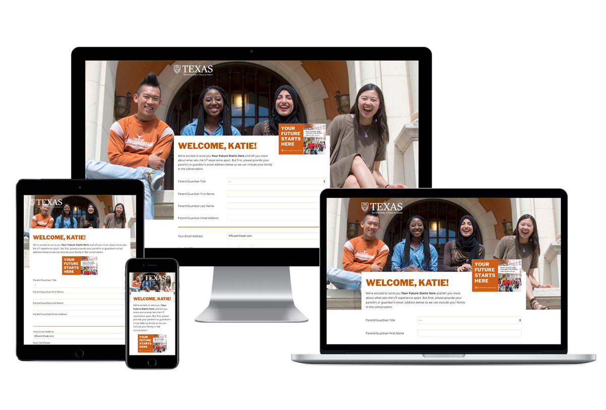 University of Texas at Austin Search device mockups