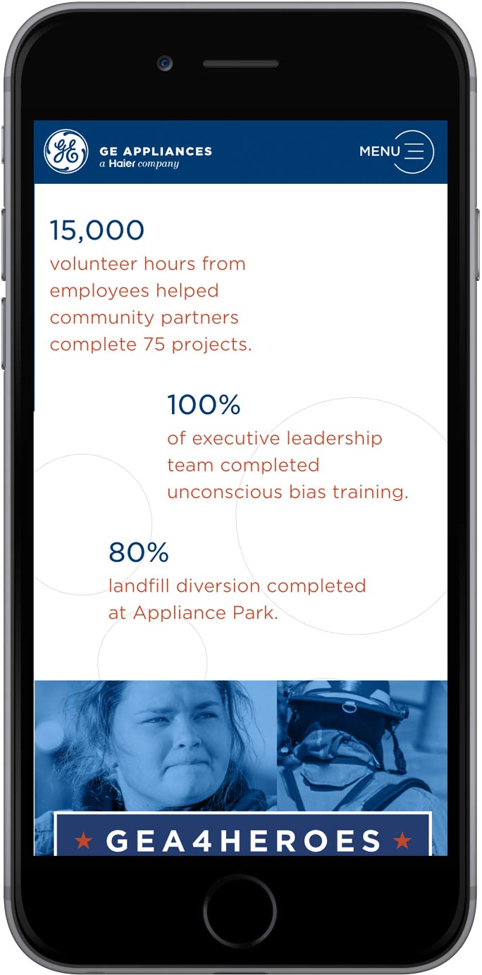 GEA Corporate Citizenship page mobile view 2