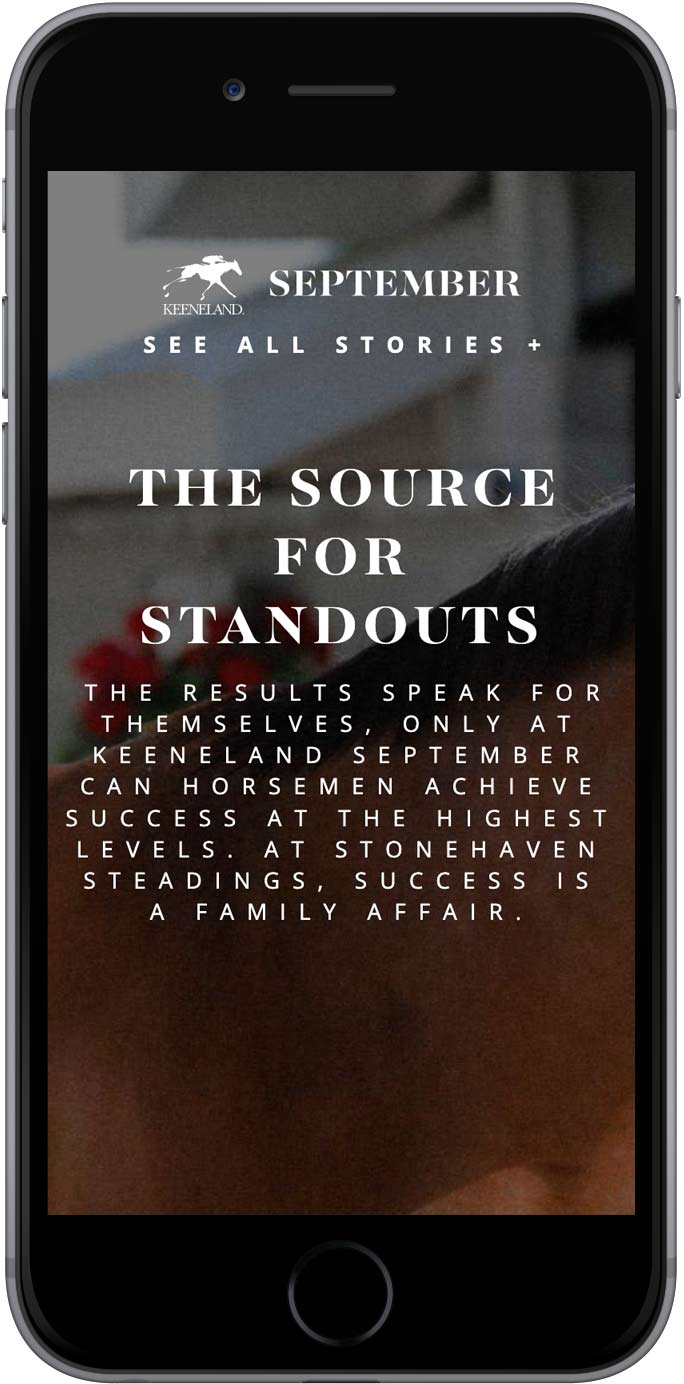 Keeneland September story mobile view 1